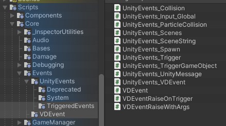 Unity Event List